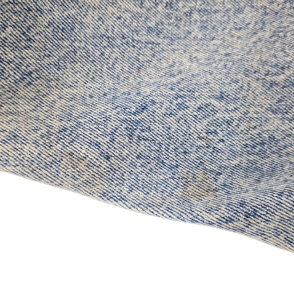 Vintage 80s Lee Long Line Denim Corduroy Collar Chore Barn Jacket Medium USA - Picture 6 of 9